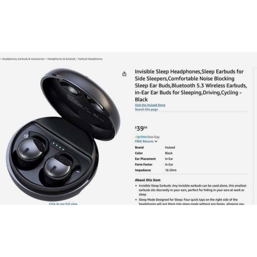 Invisible Sleeping Earbuds